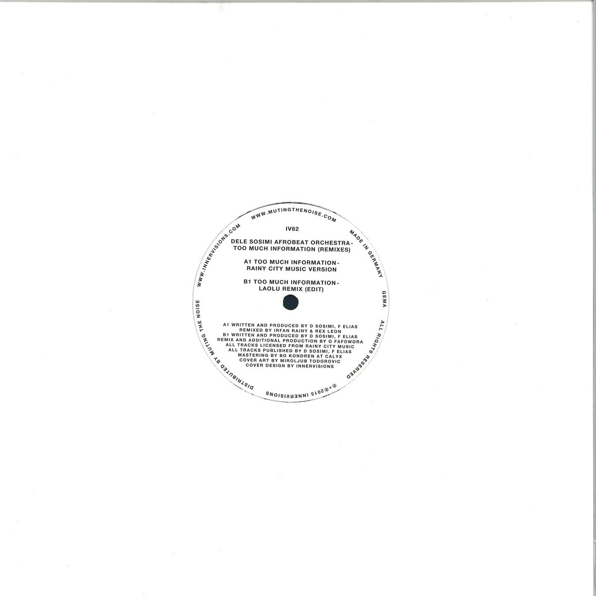 Dele Sosimi Afrobeat Orchestra - Too Much Informations (remixes)